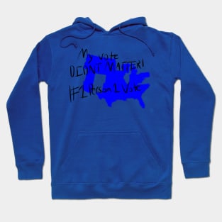 1 Person 1 Vote (Blue) Hoodie